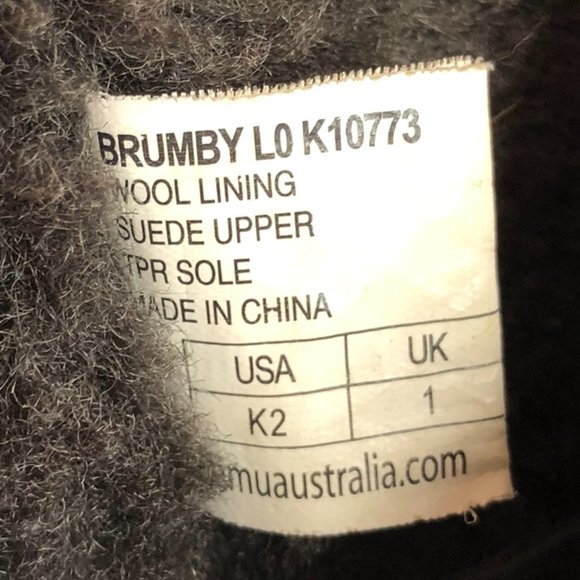 Emu Australia Kids Charcoal Gray Brumby Lo Waterproof - Picture 5 of 8